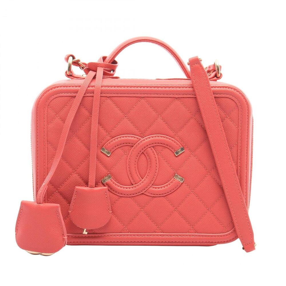 Chanel CC Filigree Matelassé 2-Way Shoulder Bag/Handbag, Caviar Leather, Wome...